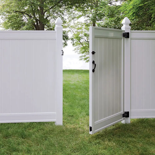 Swing gate - FDR204001 - Fence Depot - right / PVC / panel