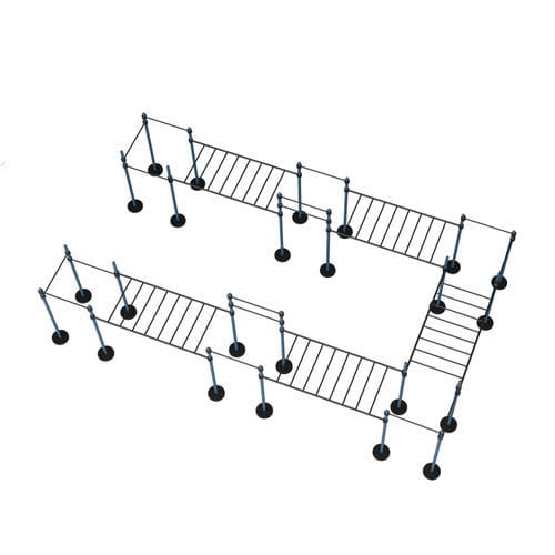 Public space fitness trail ladder - MB 7.60/1   - Streetbarbell