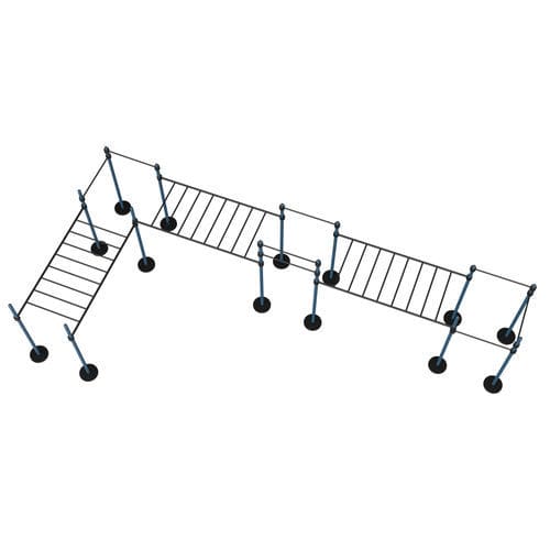 Public space fitness trail ladder - MB 7.60/2 - Streetbarbell