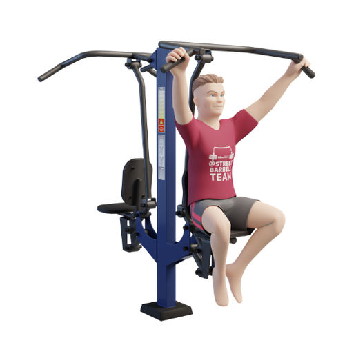 Lat pulldown weight training machine - MB 7.26 - Streetbarbell - outdoor / commercial