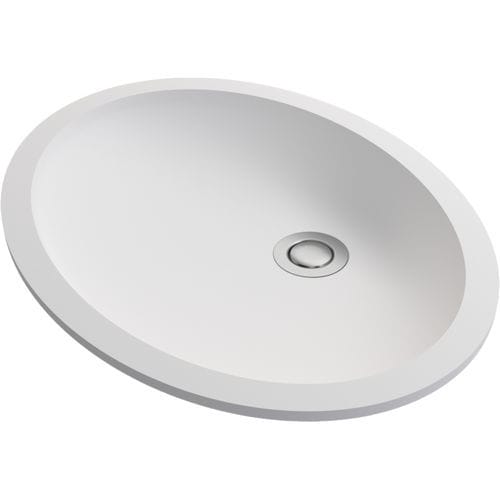 Built-in washbasin - THE YOKO - Durasein - acrylic / oval / without hole