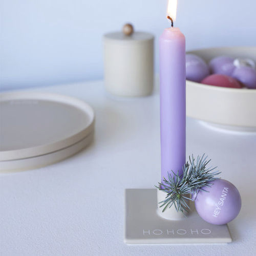 Porcelain candle holder - Square  - DESIGN LETTERS ApS