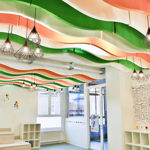 Melanine foam acoustic baffle - FOAM - ECOcero - ceiling / decorative