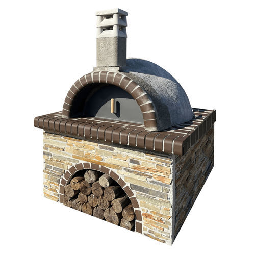 Wood-burning oven - 0408 - Sxistolithos - convection / free-standing / single