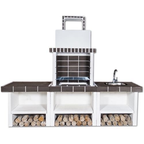 Wood-burning barbecue - 03050 - Sxistolithos - fixed / clay / metal