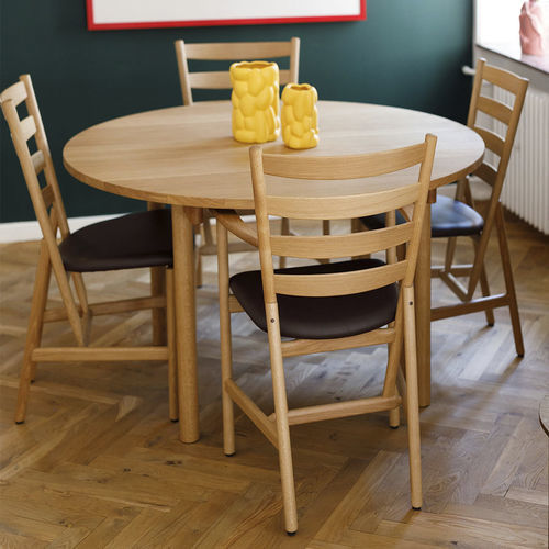 Contemporary dining table - Brù  - BERNSTORFFSMINDE - oak / oak base / rectangular