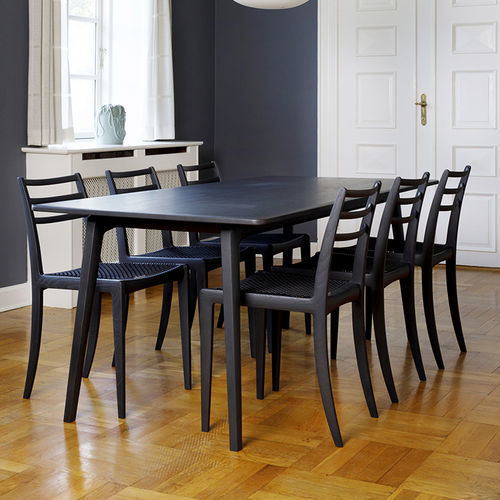 Contemporary dining table - Elegance  - BERNSTORFFSMINDE - ash / ash base / rectangular