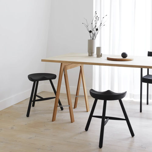 Contemporary stool - Shoemaker Chair™ no. 49 - FORM & REFINE - oak / beech / oiled wood