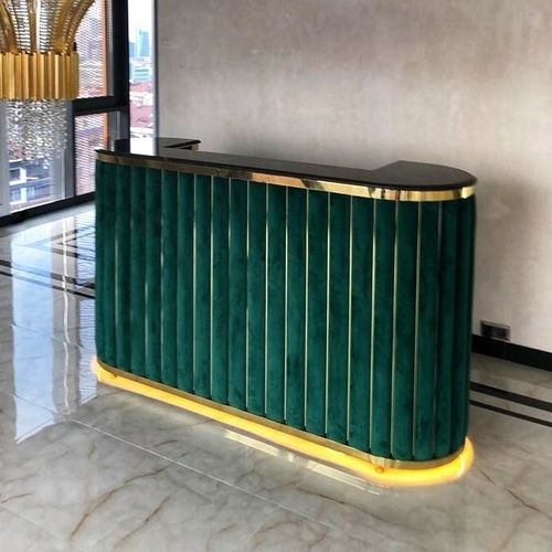 Curved reception desk - P20222 - PASIFIK GRANIT - marble
