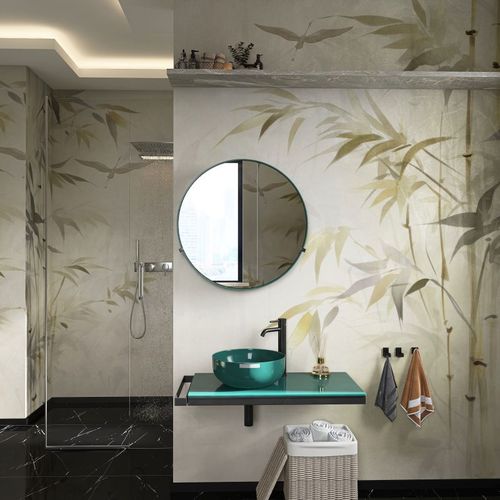 Contemporary wallpaper - ZEN GARDEN - rimura Srl - nonwoven fabric / fiberglass / polyester