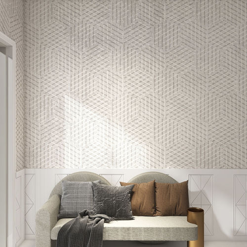 Contemporary wallpaper - HIVE - rimura Srl - nonwoven fabric / fiberglass / polyester