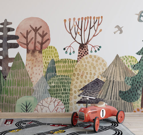 Contemporary wallpaper - BOSCO SEGRETO - rimura Srl - fiberglass / polyester / vinyl