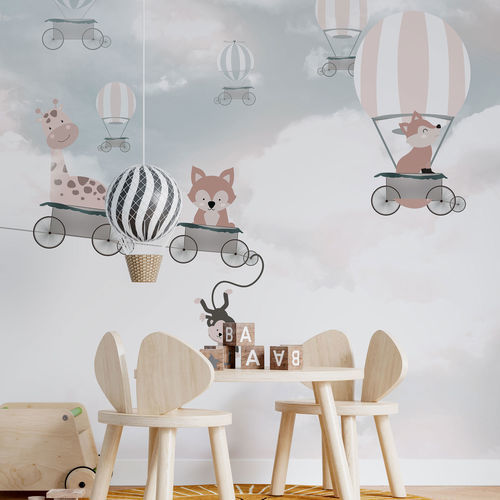 Contemporary wallpaper - FLUTTUANTI - rimura Srl - fiberglass / polyester / vinyl