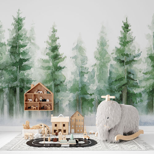 Contemporary wallpaper - FORESTA D’ESTATE - rimura Srl - fiberglass / polyester / vinyl