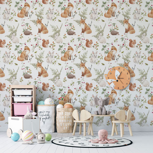 Contemporary wallpaper - FOXY PATTERN - rimura Srl - fiberglass / polyester / vinyl