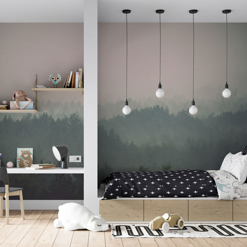 Contemporary wallpaper - FORESTA NERA - rimura Srl - fiberglass / polyester / vinyl