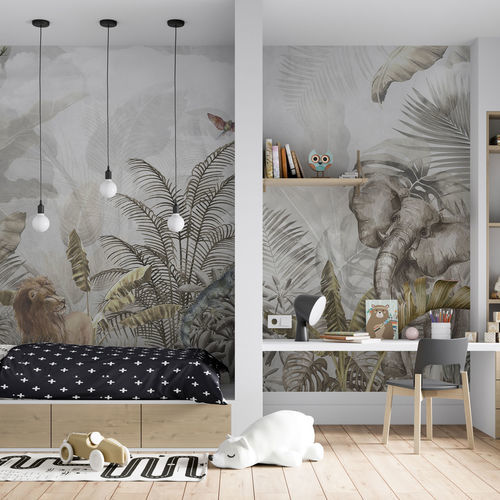 Contemporary wallpaper - IL LIBRO DELLA GIUNGLA - rimura Srl - fiberglass / polyester / vinyl