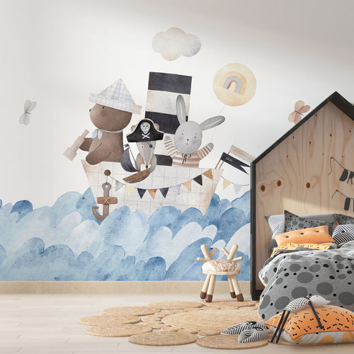 Contemporary wallpaper - ORIZZONTE - rimura Srl - fiberglass / polyester / vinyl