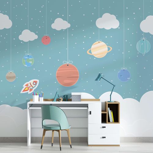Contemporary wallpaper - ASTROFILO - rimura Srl - nonwoven fabric / fiberglass / polyester
