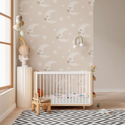 Contemporary wallpaper - MOONY - rimura Srl - nonwoven fabric / fiberglass / polyester