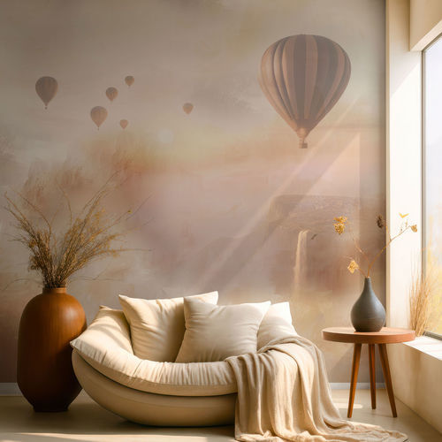 Contemporary wallpaper - NAUSICAA - rimura Srl - linen / scenic / wallpaper look