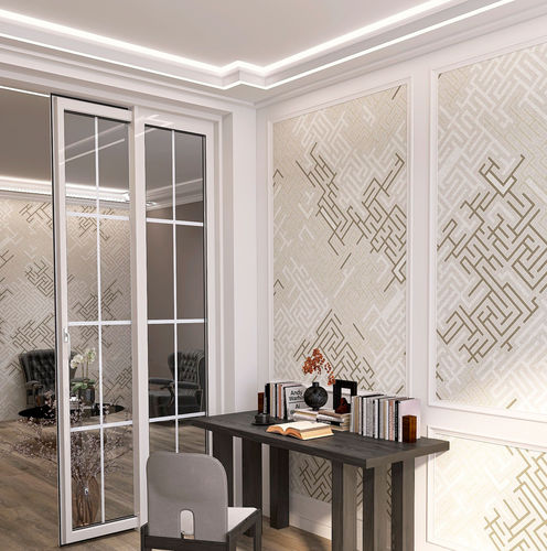 Contemporary wallpaper - BOSTON - rimura Srl - fiberglass / polyester / vinyl