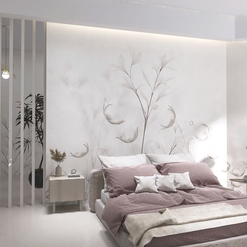 Contemporary wallpaper - CALY - rimura Srl - nonwoven fabric / synthetic / fiberglass