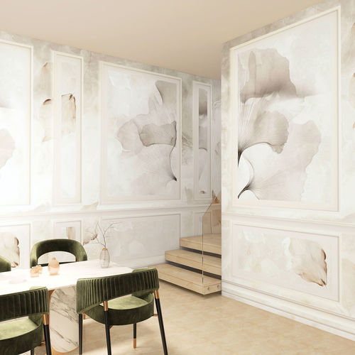 Contemporary wallpaper - CHATEAU - rimura Srl - nonwoven fabric / fiberglass / polyester