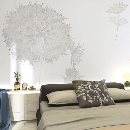 Contemporary wallpaper - SNOW-WHITE - rimura Srl - nonwoven fabric / fiberglass / polyester