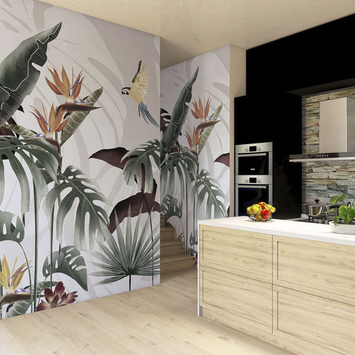 Contemporary wallpaper - PARADISE - rimura Srl - fabric / fiberglass / vinyl