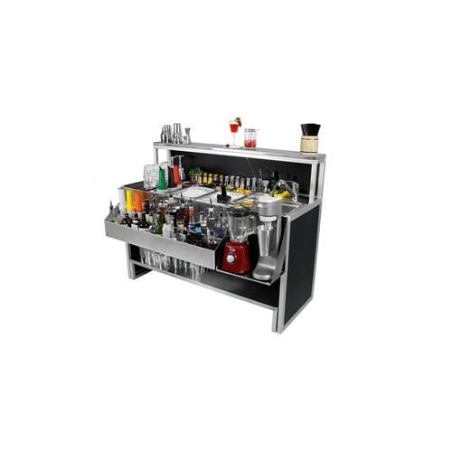 Bar counter - Efesto 150 - Omega Station srl - cocktail / aluminum / stainless steel
