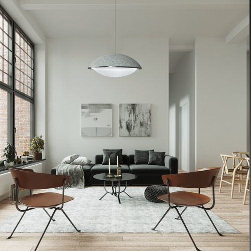 Pendant lamp - AKUPOLO - ArchilumO B.V. - metal / fabric / contemporary