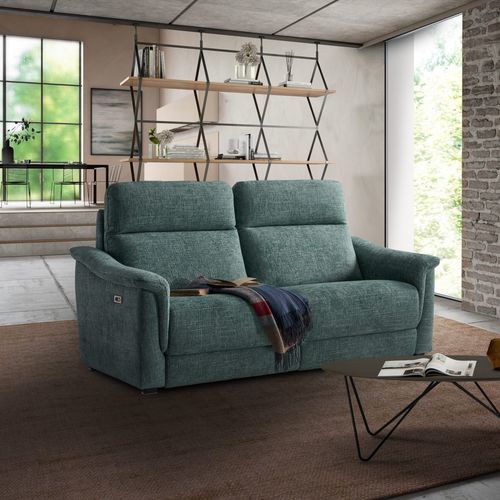 Contemporary sofa - Dandy - IL BENESSERE - fabric / leather / with armrests