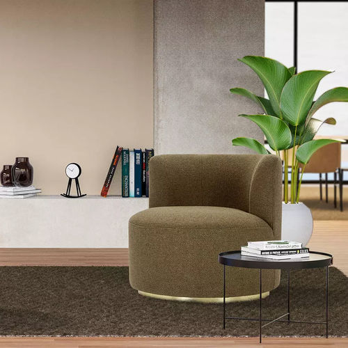 Round armchair - REY  - LILIPOPART - contemporary / fabric / fir