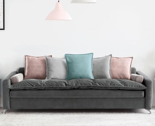 Sofa bed - TRANSVERSAL - FRANCEBANON - contemporary / fabric / with armrests