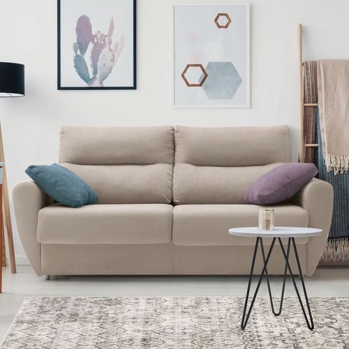 Sofa bed - OMEGA - FRANCEBANON - contemporary / fabric / with armrests