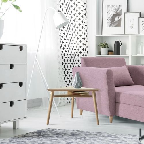 Contemporary side table - 535  - FRANCEBANON - MDF / beech base / triangular