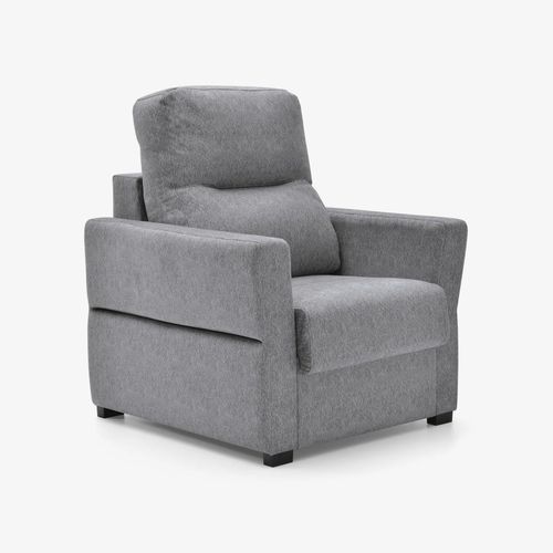 Contemporary armchair - GREY - FRANCEBANON - fabric / pine / with removable cushion