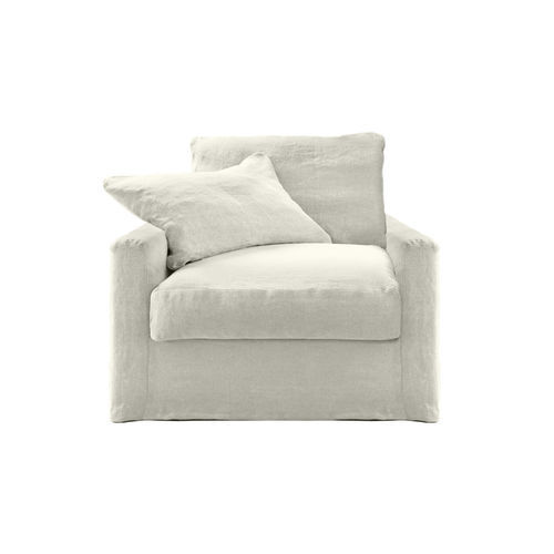 Contemporary armchair - BRUGES - HOME SPIRIT - fabric / beech / with removable cushion