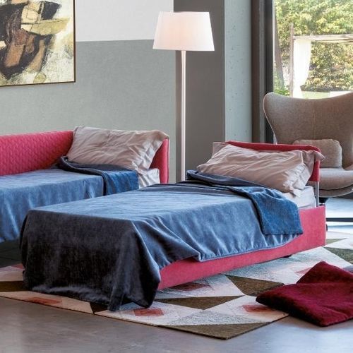 Contemporary daybed - SOTTOSOPRA - CONFORPLUS - fabric / indoor / with armrests