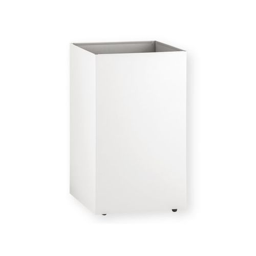 Public trash can - KWB110 - Merida. Sp. z o.o. - in lacquered stainless steel / with wheels / without lid