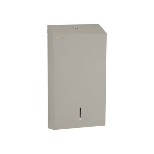 Wall-mounted paper towel dispenser - STELLA SLIM ASJ001 - Merida. Sp. z o.o. - stainless steel / folded towel / commercial