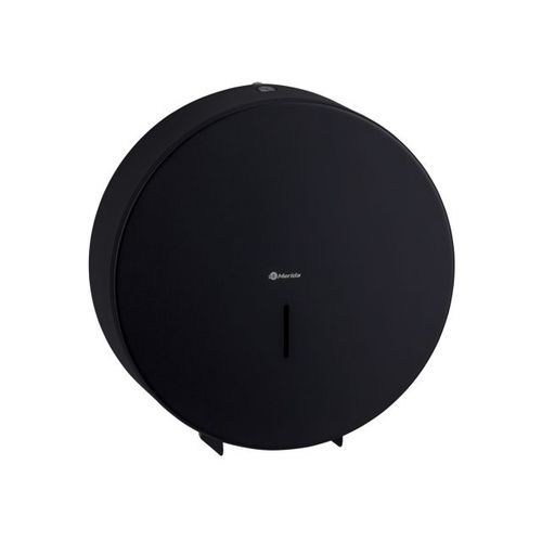 Wall-mounted toilet paper dispenser - STELLA MEGA  - Merida. Sp. z o.o. - stainless steel / black / commercial