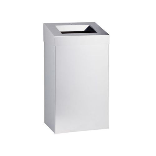Public trash can - KSP108 - Merida. Sp. z o.o. - stainless steel / with lid / indoor