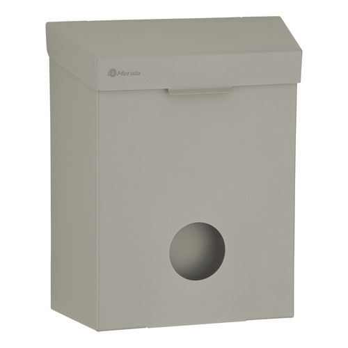 Public trash can - STELLA KSJ304 - Merida. Sp. z o.o. - stainless steel / painted steel / with lid