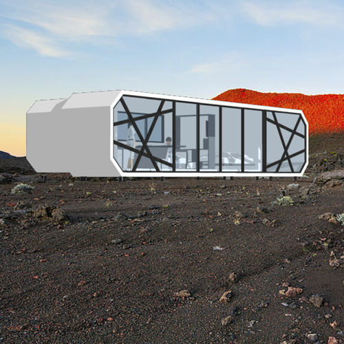 Prefab micro-house - SLIDES S-44 - Free Home - contemporary / steel / aluminum
