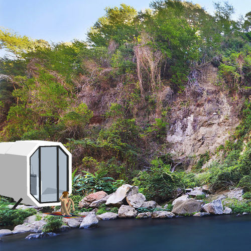 Prefab micro-house - SLIDES S-8 - Free Home - contemporary / steel / aluminum