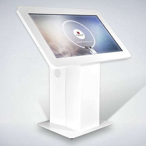 Interactive kiosk with touchscreen - ELC 40 - DYMENSION - indoor / freestanding / 42"