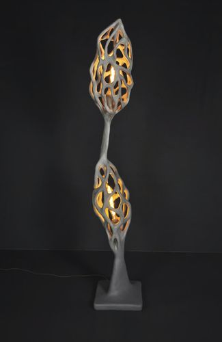 Floor-standing lamp - MORILLE - JOËL BARTZ - stone / contemporary / wireless
