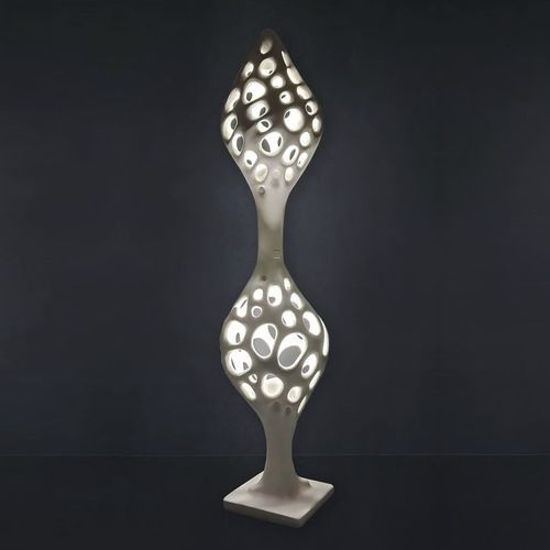 Pendant lamp - COCOON - JOËL BARTZ - metal / marble / contemporary
